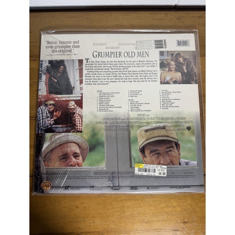 Grumpier Old Men Laserdisc LD Jack Lemmon Walter Matthau Comedy - Picture 3 of 6